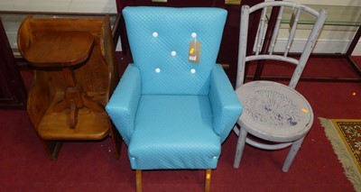 Lot 1198 - A child's upholstered 1960s armchair, together...