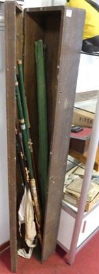 Lot 578 - A collection of assorted fishing rods, mainly...