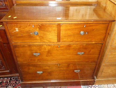 Lot 1248 - An Edwardian walnut ledgeback square front...