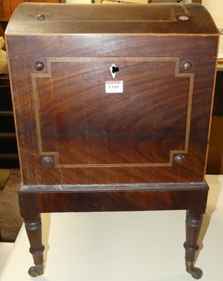 Lot 1349 - An early 19th century mahogany and chequer...