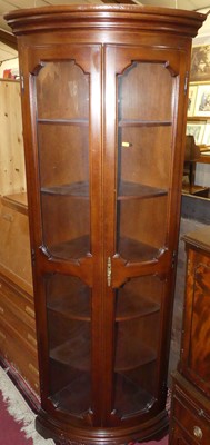 Lot 1280 - A contemporary mahogany freestanding double...