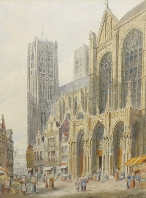 Lot 1004 - Henry Schafer - Brussels, watercolour, signed...