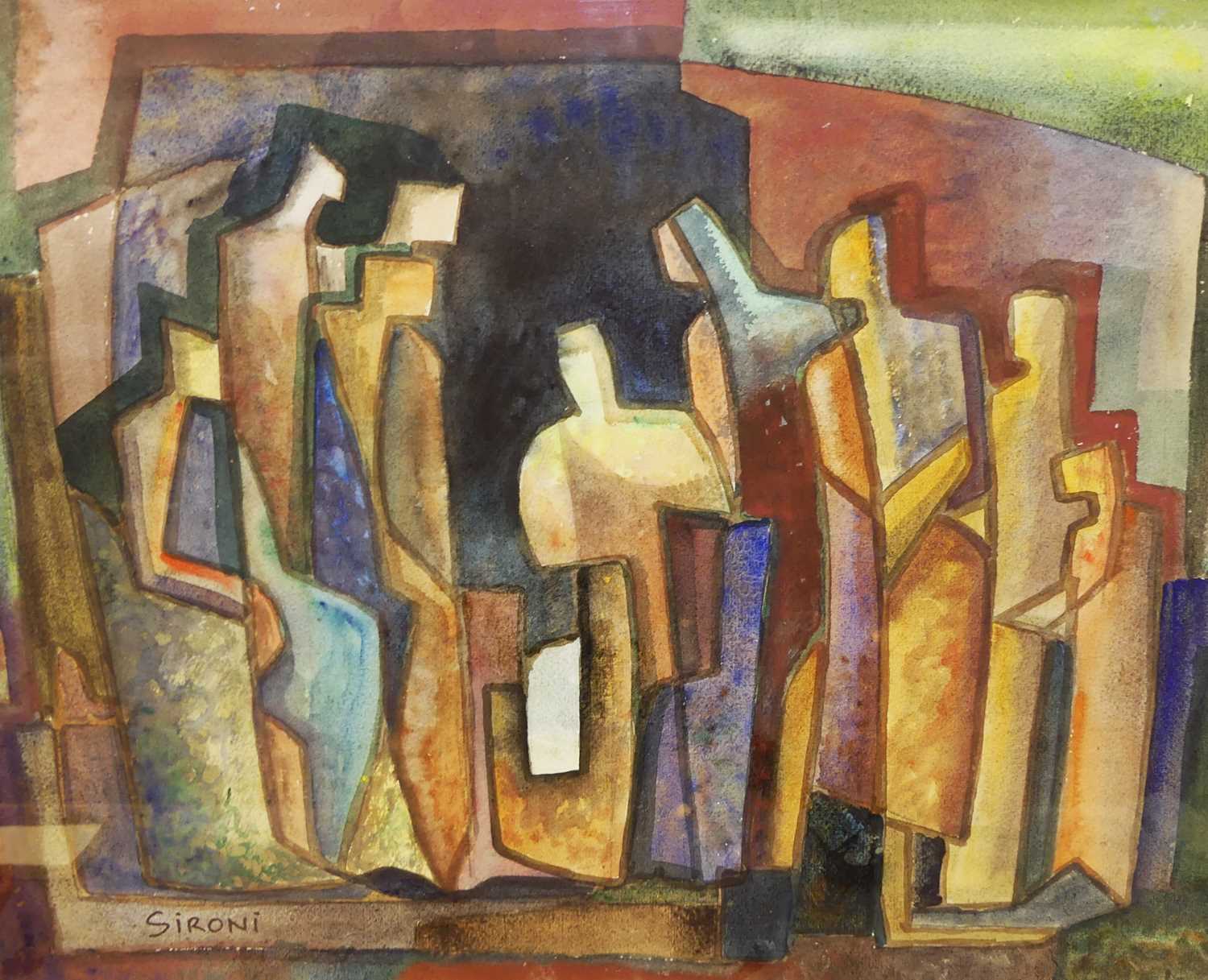 Lot 1013 - After Mario Sironi (1885-1961) - abstract...