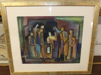 Lot 1013 - After Mario Sironi (1885-1961) - abstract...