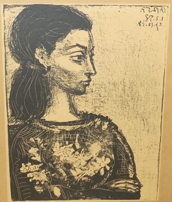 Lot 1060 - Pablo Picasso - Jacqueline, reproduction...