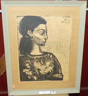 Lot 1060 - Pablo Picasso - Jacqueline, reproduction...