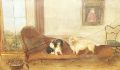 Lot 1068 - George Sidney Shepherd - interior scene with...