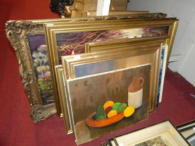 Lot 1089 - Assorted modern original amateur artworks, in...