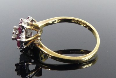 Lot 2507 - An 18ct yellow and white gold, ruby and...