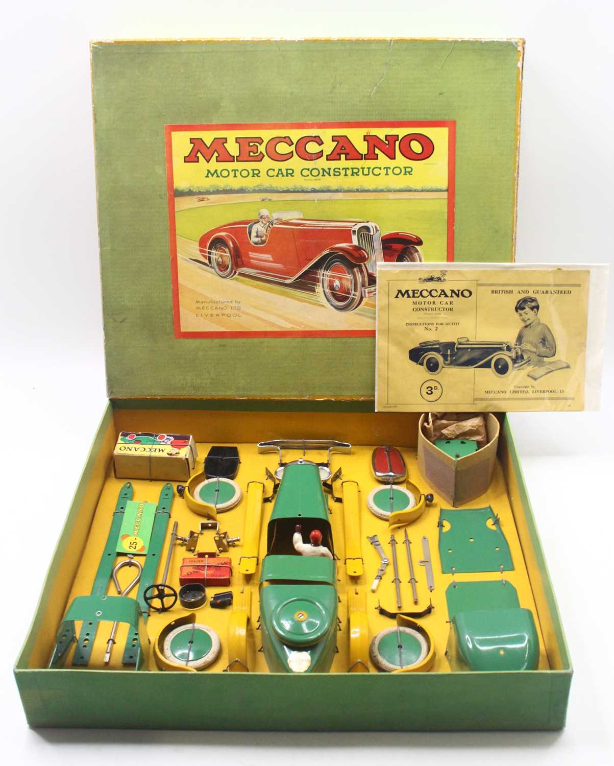 Lot 634 - Meccano Motor Car Constructor Set No.2 with a...