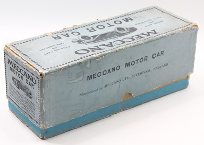 Lot 636 - Meccano No.2 Motor Car, blue and yellow...