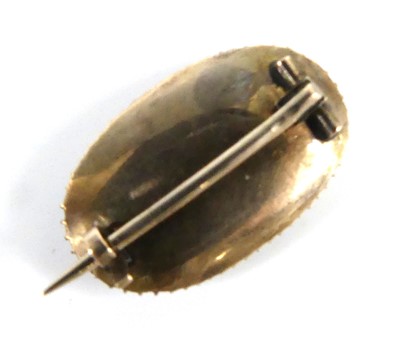 Lot 2526 - Four various 19th century mourning brooches,...
