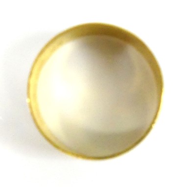 Lot 2528 - A 22ct gold Georgian mourning band ring with...