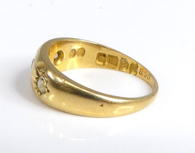 Lot 2591 - An 18ct yellow gold, ruby and diamond dress...