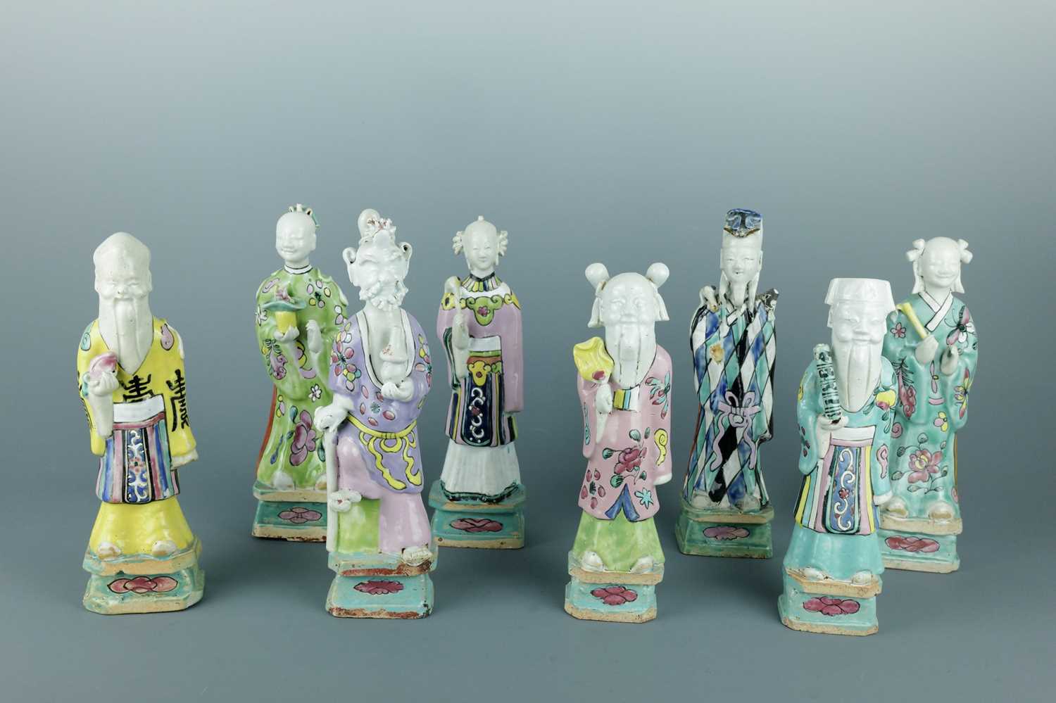 Lot 2076 - A set of Chinese Eight Daoist Immortals...