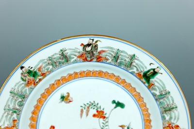 Lot 2078 - A Chinese famille verte dish, Qing Dynasty,...