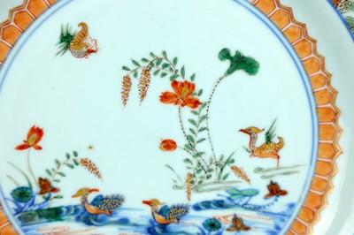 Lot 2078 - A Chinese famille verte dish, Qing Dynasty,...