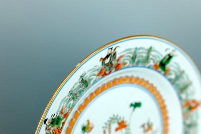 Lot 2078 - A Chinese famille verte dish, Qing Dynasty,...