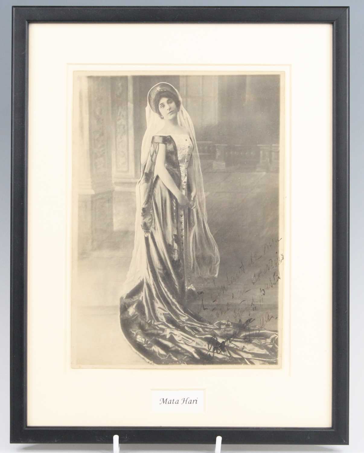 Lot 731 - Mata Hari, a 23 x 17cm black and white image...