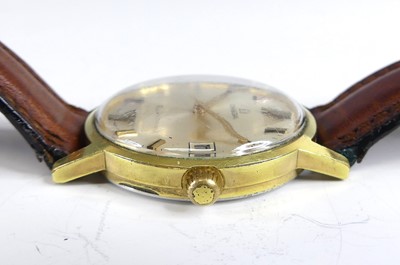Lot 2534 - A gent's Omega Geneve gold plated wristwatch,...