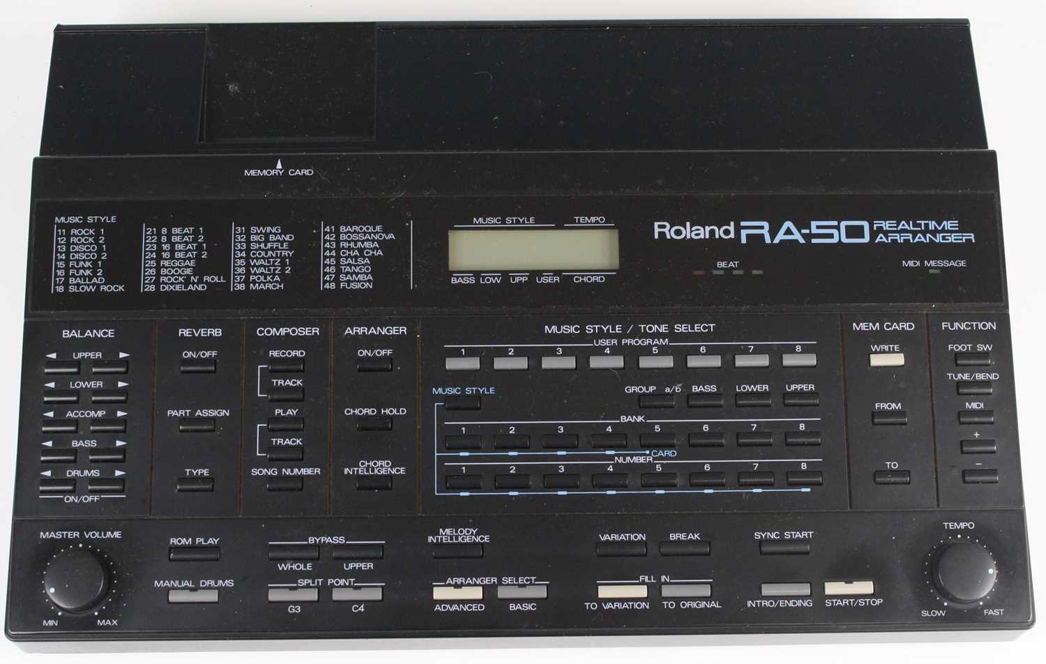 Lot 656 - A Roland RA-50 Realtime Arranger, serial no....
