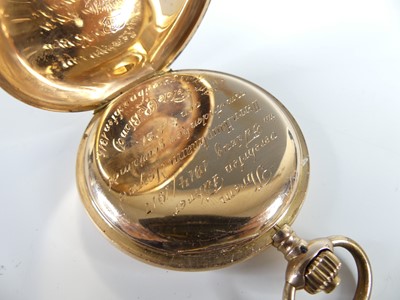 Lot 2553 - A Glashutter gent's 14ct gold cased full...