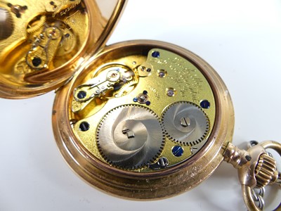 Lot 2553 - A Glashutter gent's 14ct gold cased full...
