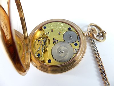Lot 2553 - A Glashutter gent's 14ct gold cased full...
