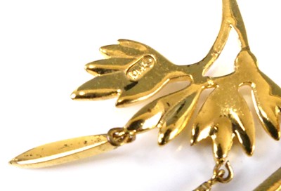 Lot 2556 - A Christian Dior gold plated necklace, circa...