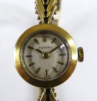 Lot 2557 - A vintage lady's Rotary 18ct gold bracelet...