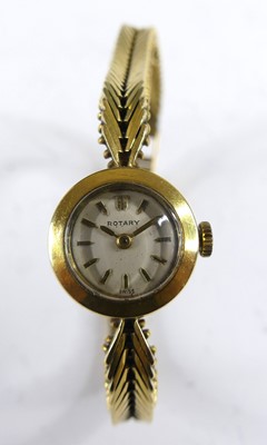 Lot 2557 - A vintage lady's Rotary 18ct gold bracelet...