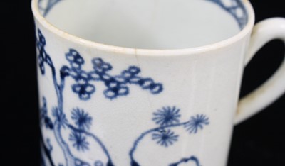 Lot 1056 - A Liverpool porcelain pickle dish, probably...