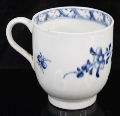 Lot 1059 - A Lowestoft porcelain dolphin ewer cream jug,...