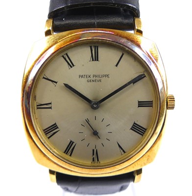 Lot 2761 - A Patek Philippe Calatrava 18ct gold cased...