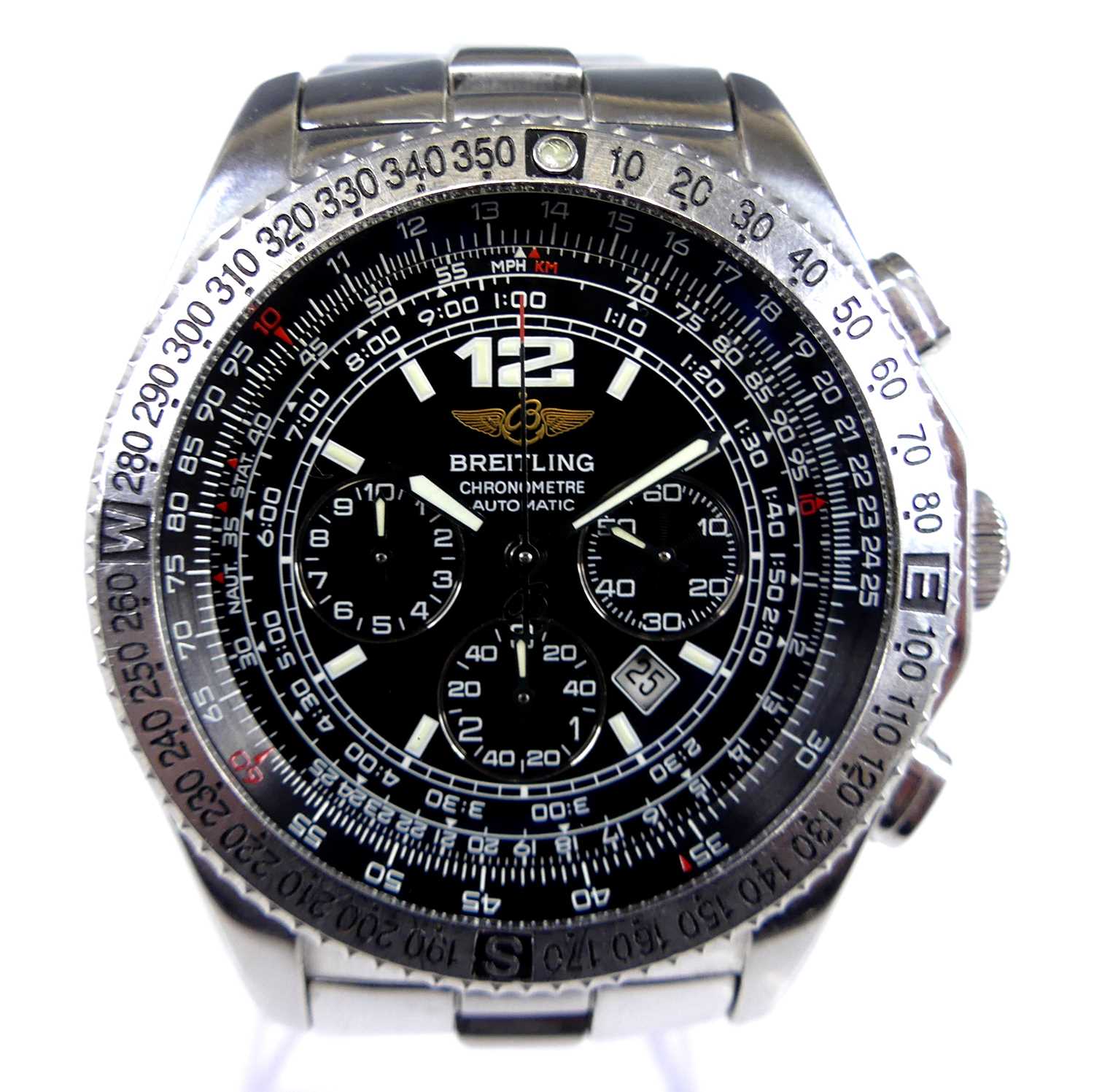 Lot 2788 - A Breitling gent's stainless steel B-2...
