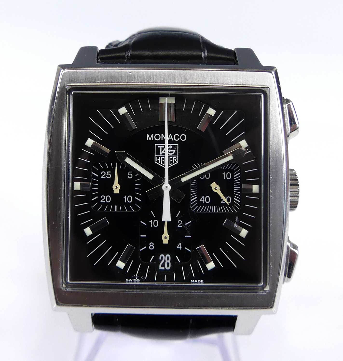 Lot 2792 - A Tag Heuer Monaco gent's steel cased...