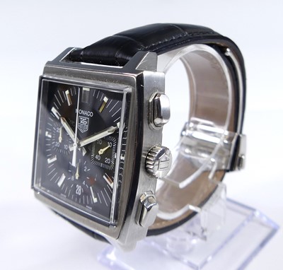 Lot 2792 - A Tag Heuer Monaco gent's steel cased...