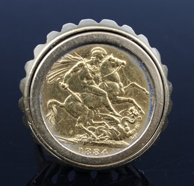 Lot 2327 - Great Britain, 1884 gold full sovereign,...