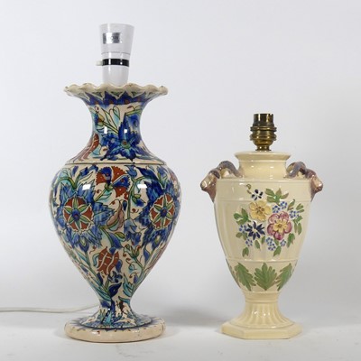 Lot 12 - An Iznik style polychrome glazed earthenware...