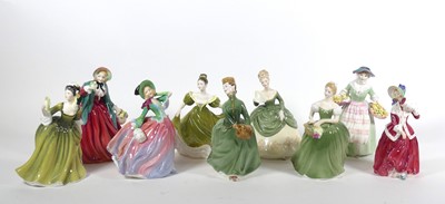 Lot 29 - A collection of nine Royal Doulton porcelain...