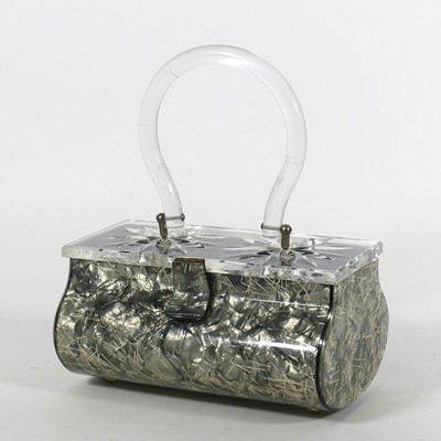 Lot 32 - A 1950s lady's lucite handbag, by Gilli of New...