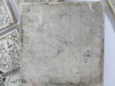 Lot 89 - A set of seven Minton Hollins & Co. 6" tiles,...