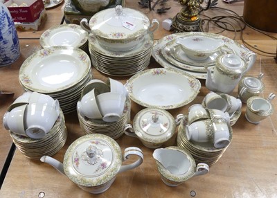 Lot 92 - An extensive Noritake floral decorated...