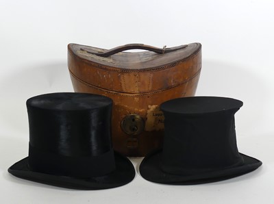 Lot 99 - An early 20th century moleskin top hat by Lock...