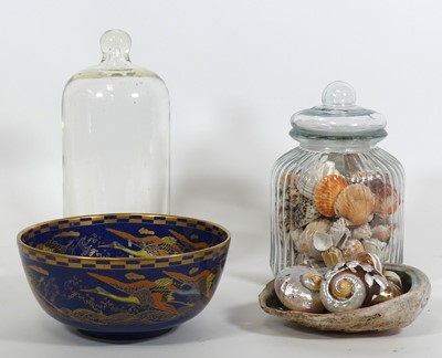 Lot 108 - A collection of sea shells, together with a...