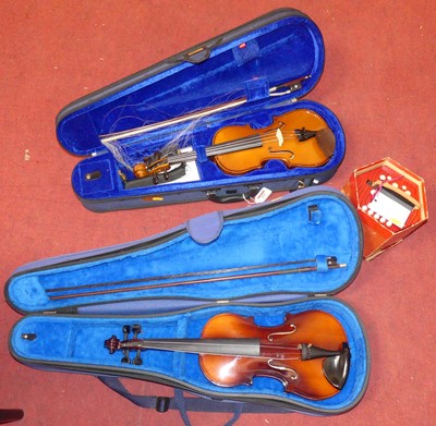 Lot 147 - A Stentor student's half size violin, with bow,...