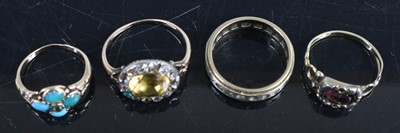 Lot 327 - Assorted Victorian and later rings, comprising...