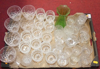 Lot 134 - A collection of glassware, to include a set of...