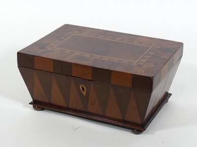 Lot 93 - A mid-19th century parquetry inlaid lady's...