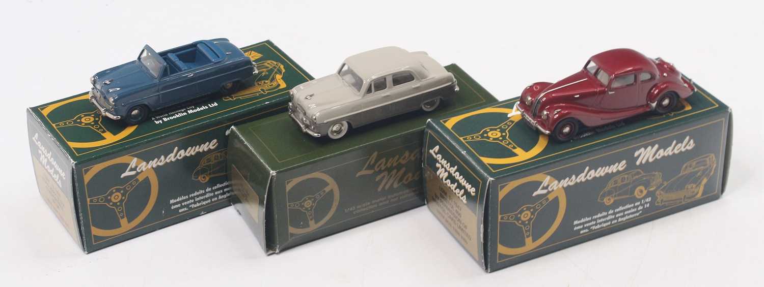 Lot 1633 - Three 1:43 scale Lansdowne Models kits,...